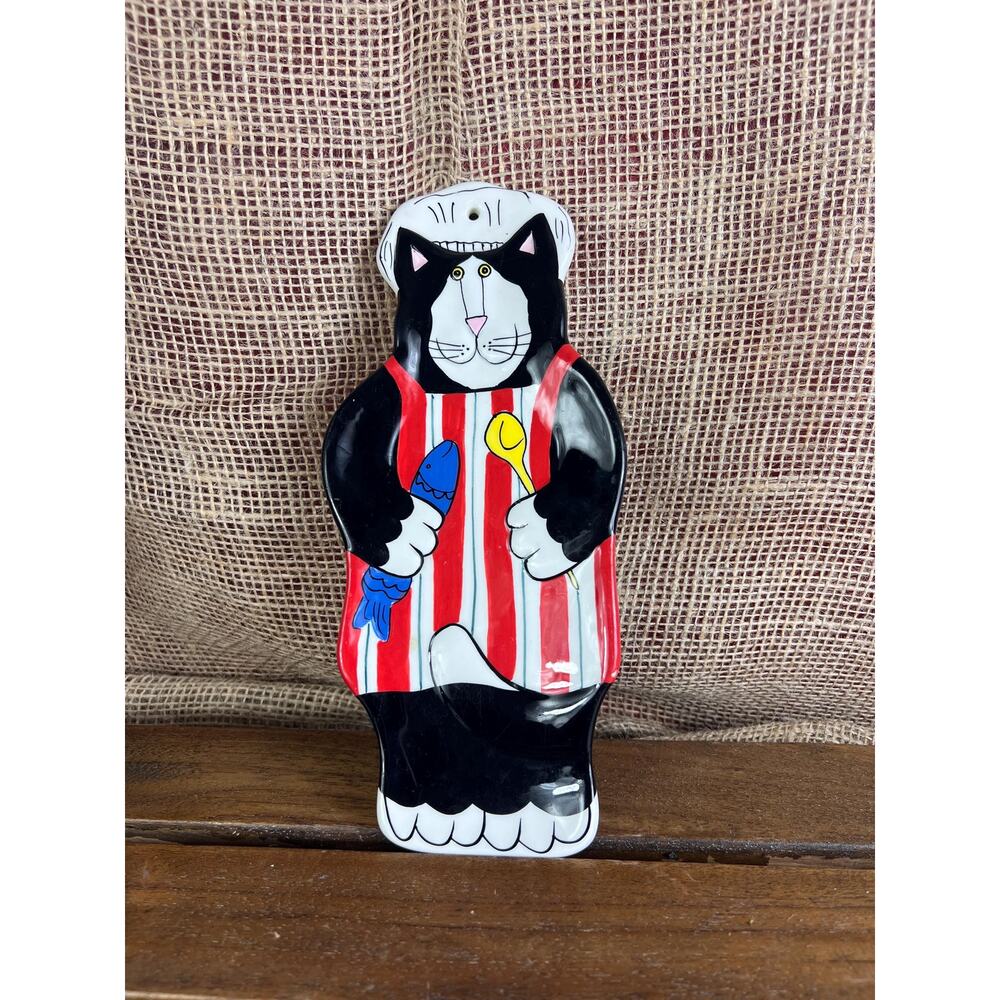 Catzilla Hand Painted Candence Reiter Spoon Rest